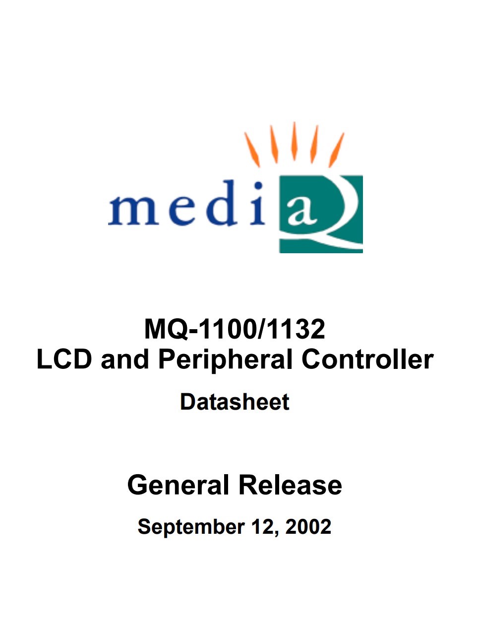 MediaQ MQ1132 Controller Documentation