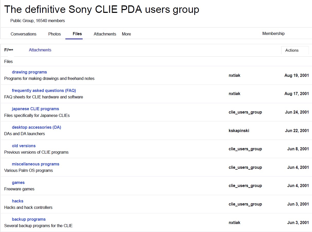 Yahoo! Groups - Sony Clie Users