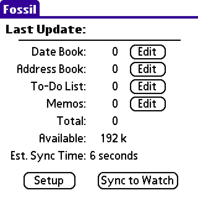 Fossil Watch Sync Utility