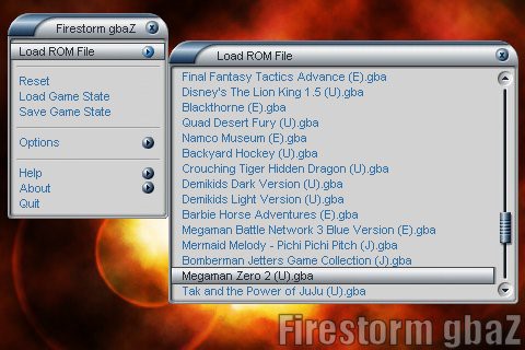 Firestorm GBA Emulator
