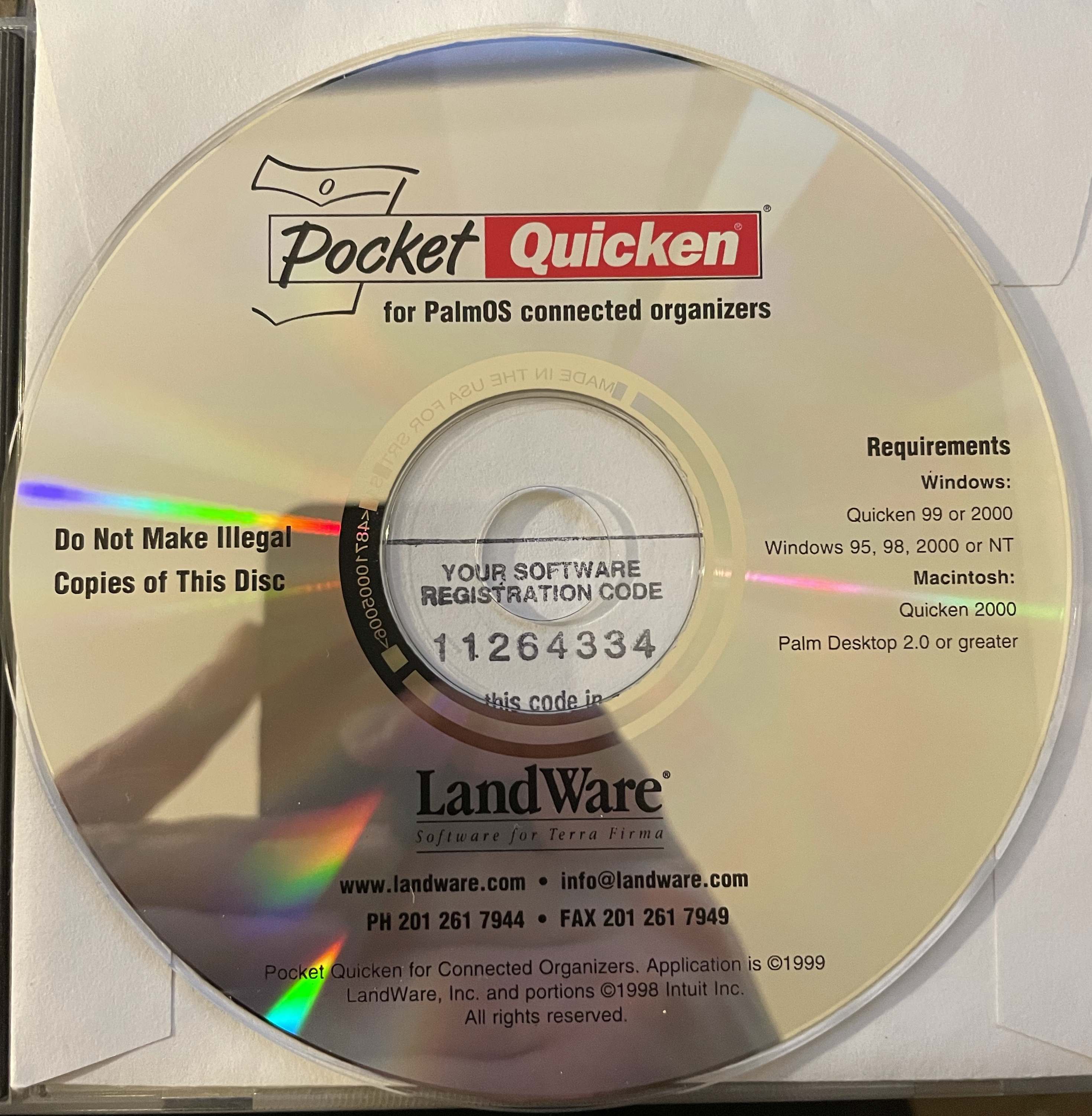 Pocket Quicken for Palm OS