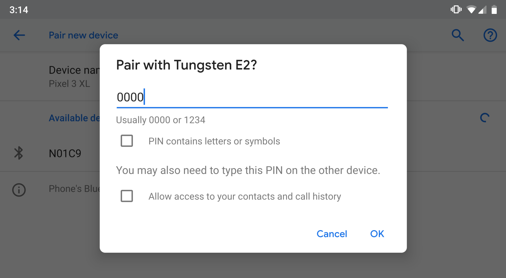 Android Connection Authentication