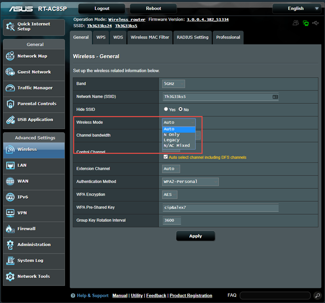 Enabling Legacy Mode