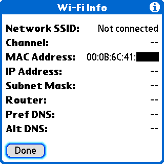 MAC Address Info
