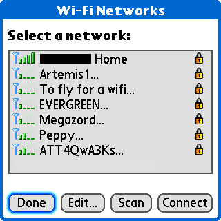 Palm WiFi List