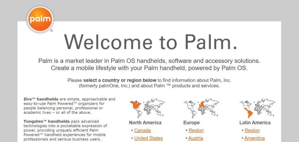 Palm Support circa 2005